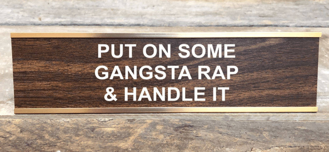 Funny Desk Plate