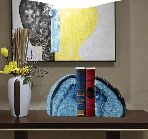 Natural Agate Bookends