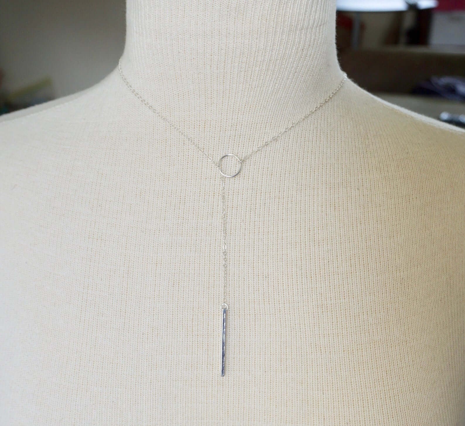 Bar and Lariat Necklace