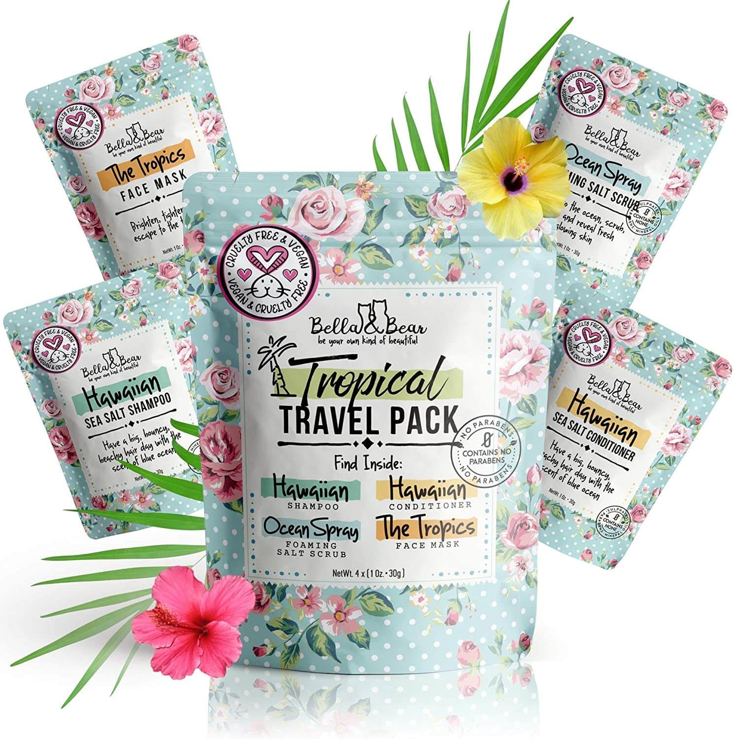 Bella And Bear - The Tropics Travel Size Face Mask
