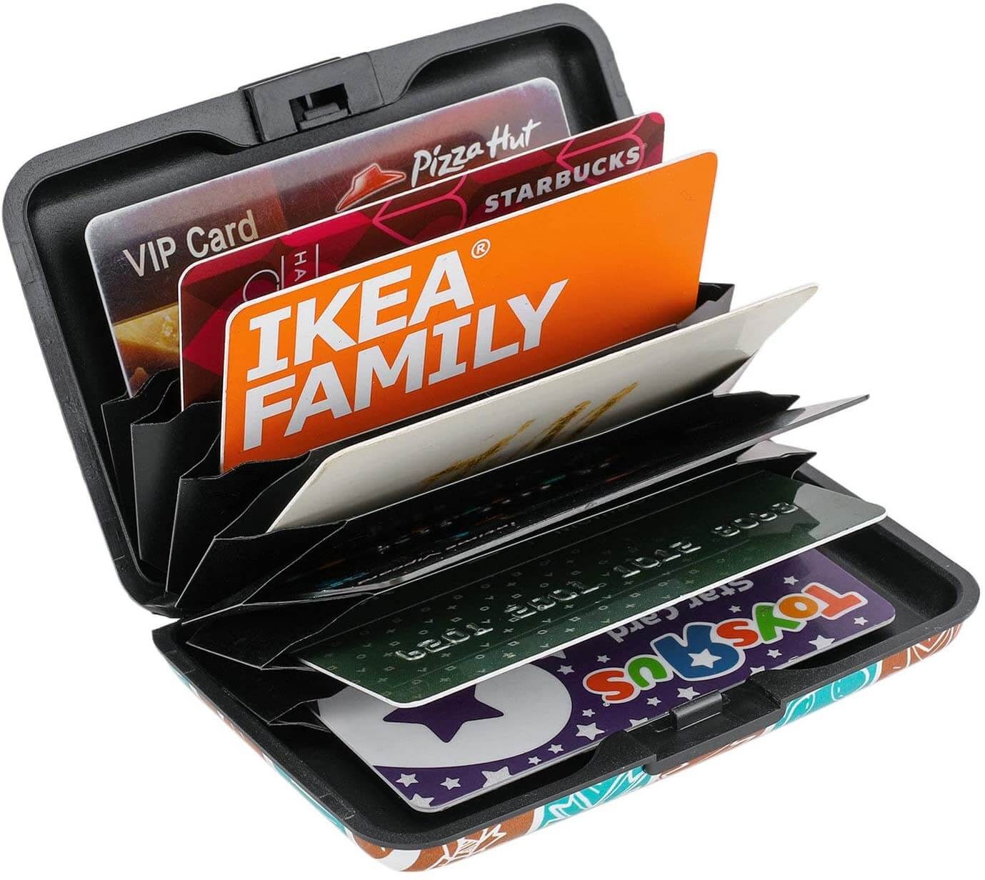 Elfish RFID Blocking Credit Cards Holder Aluminum Wallet Metal ID Case