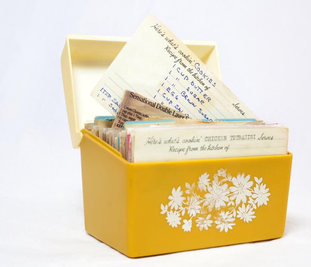 Recipe Box with Favorite Recipes
