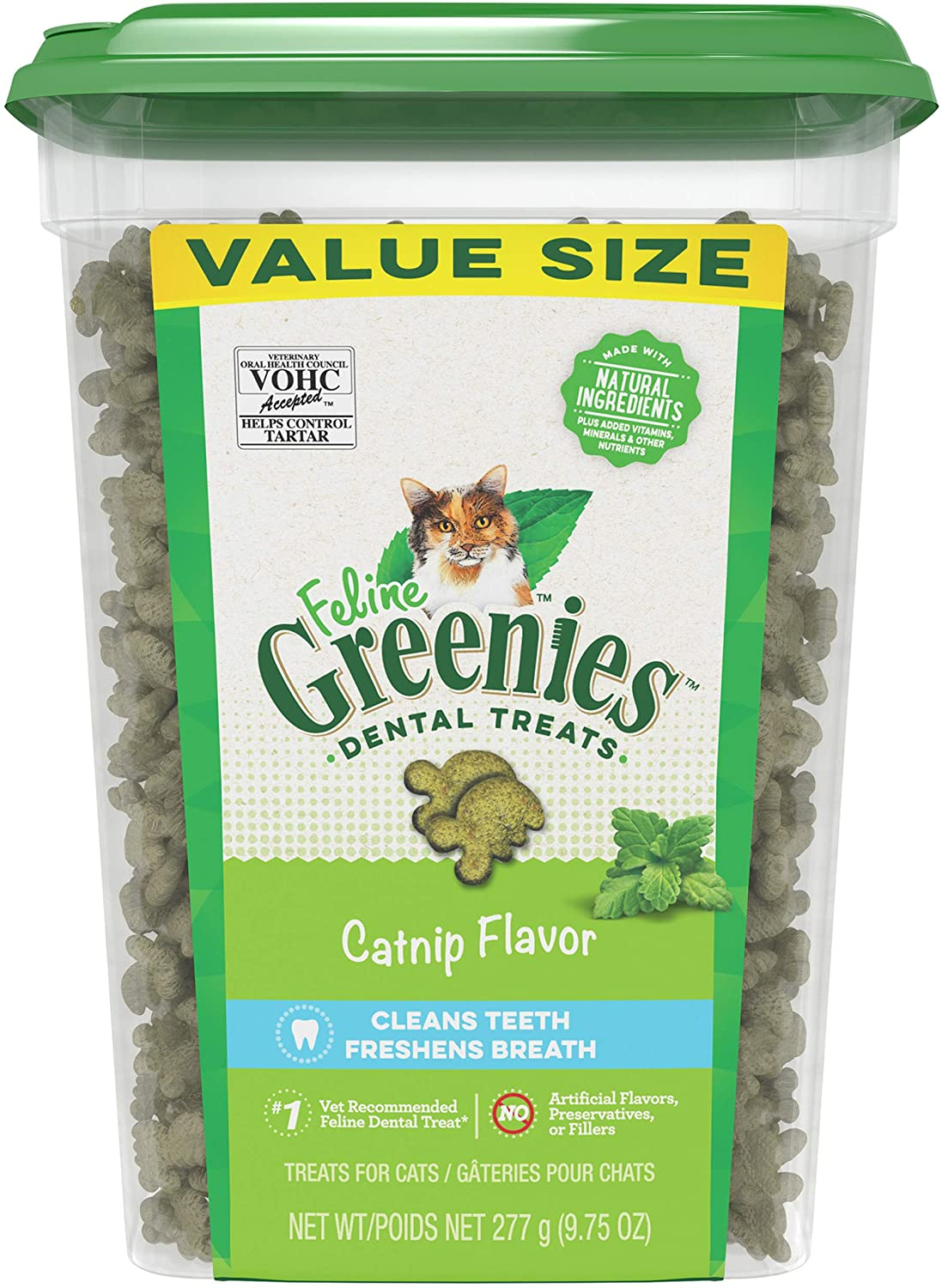 Greenies Feline Catnip Flavor Adult Dental Cat Treats