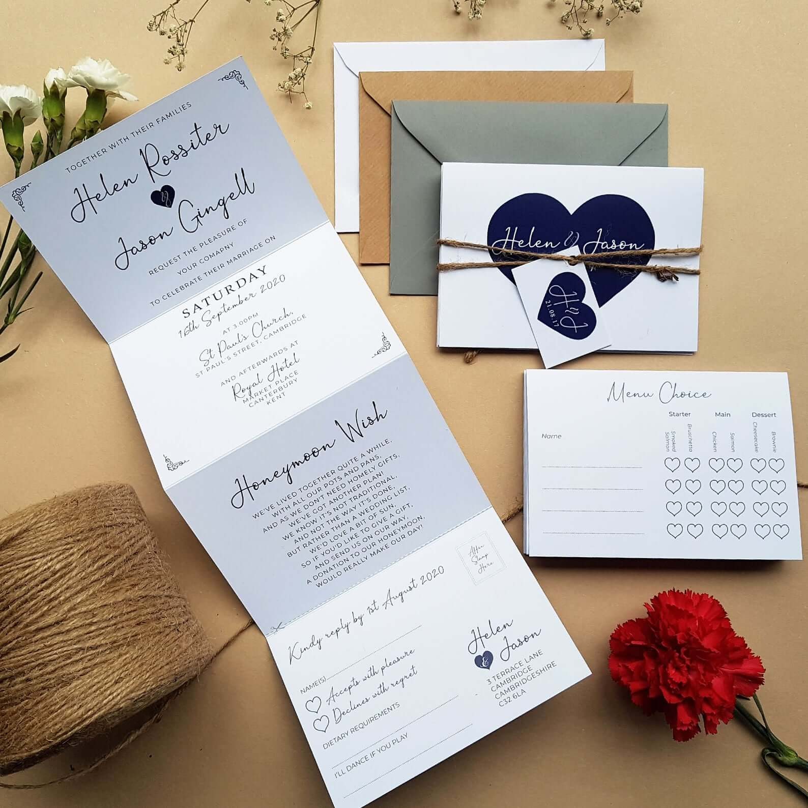 All-in-one invitations