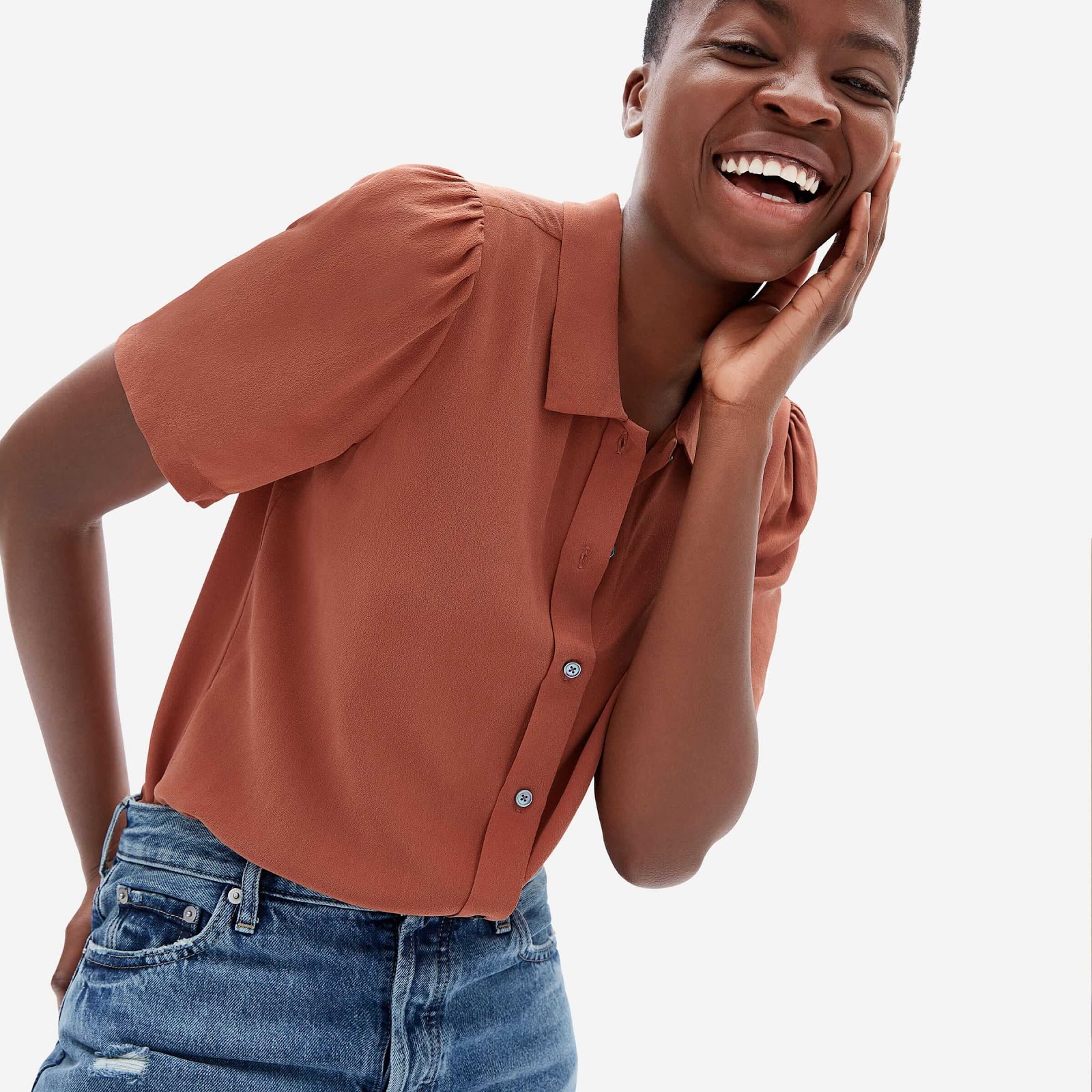 Everlane Puff Sleeve Shirt