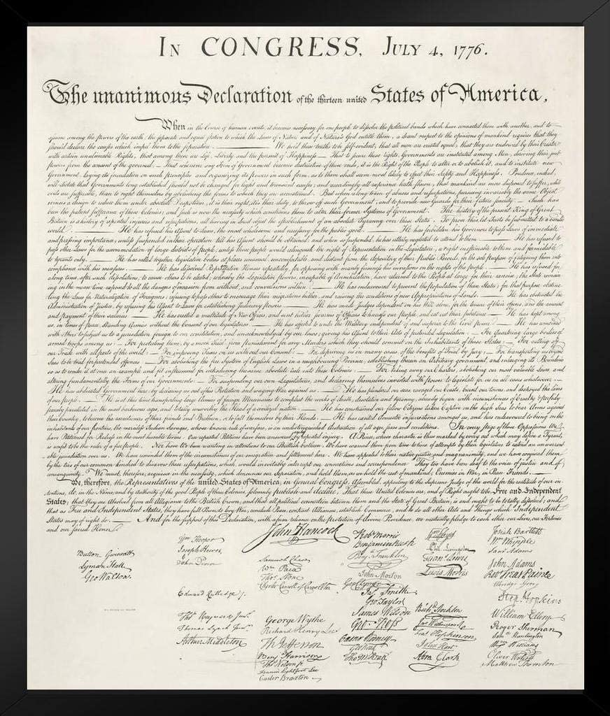 Declaration of Independence Print