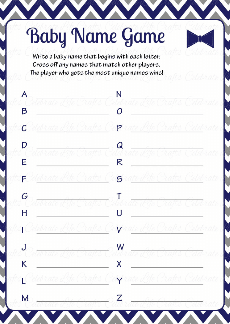 Baby Name Game
