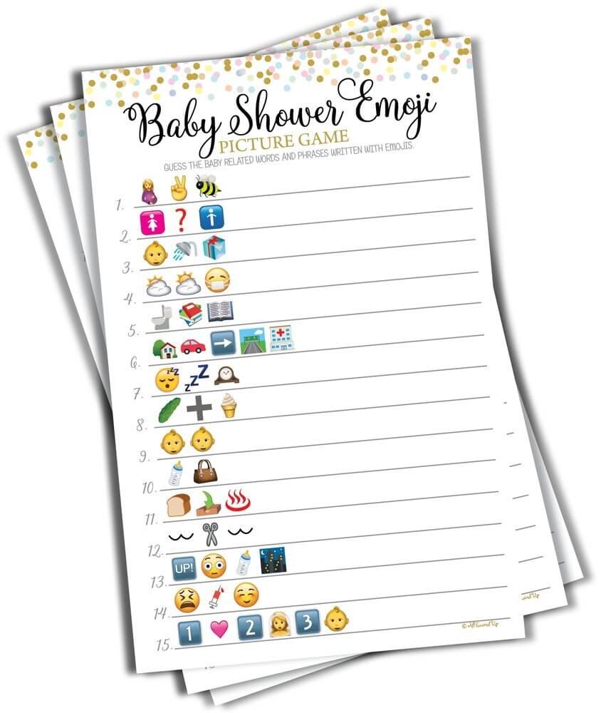 Baby Shower Emoji Game