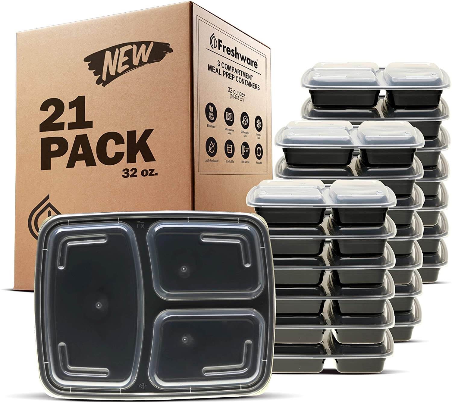 Freshware Meal Prep Container