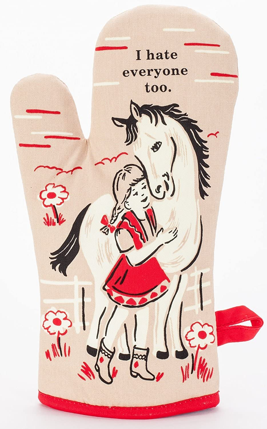 I hate everyone oven mitt