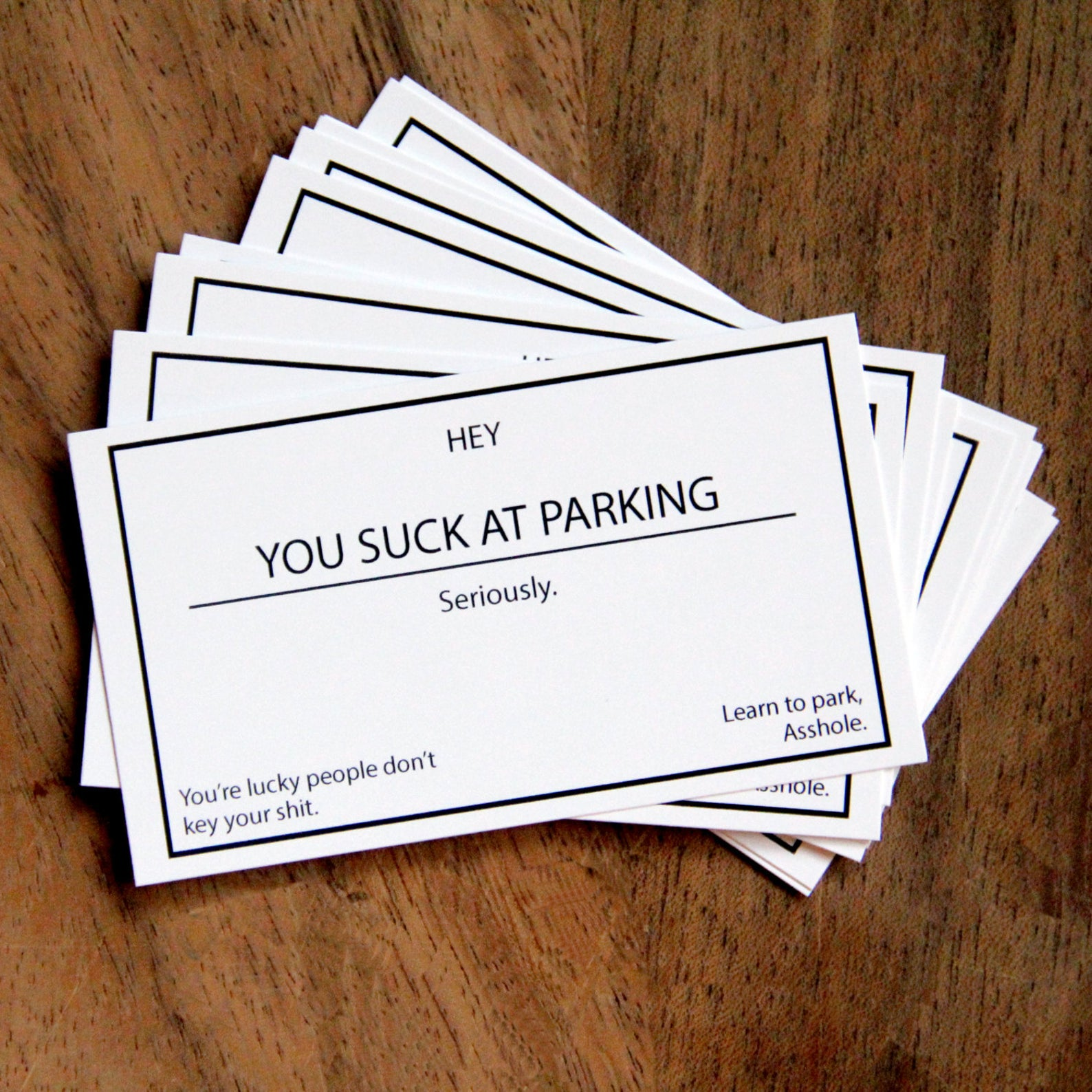 You Suck At Parking Cards