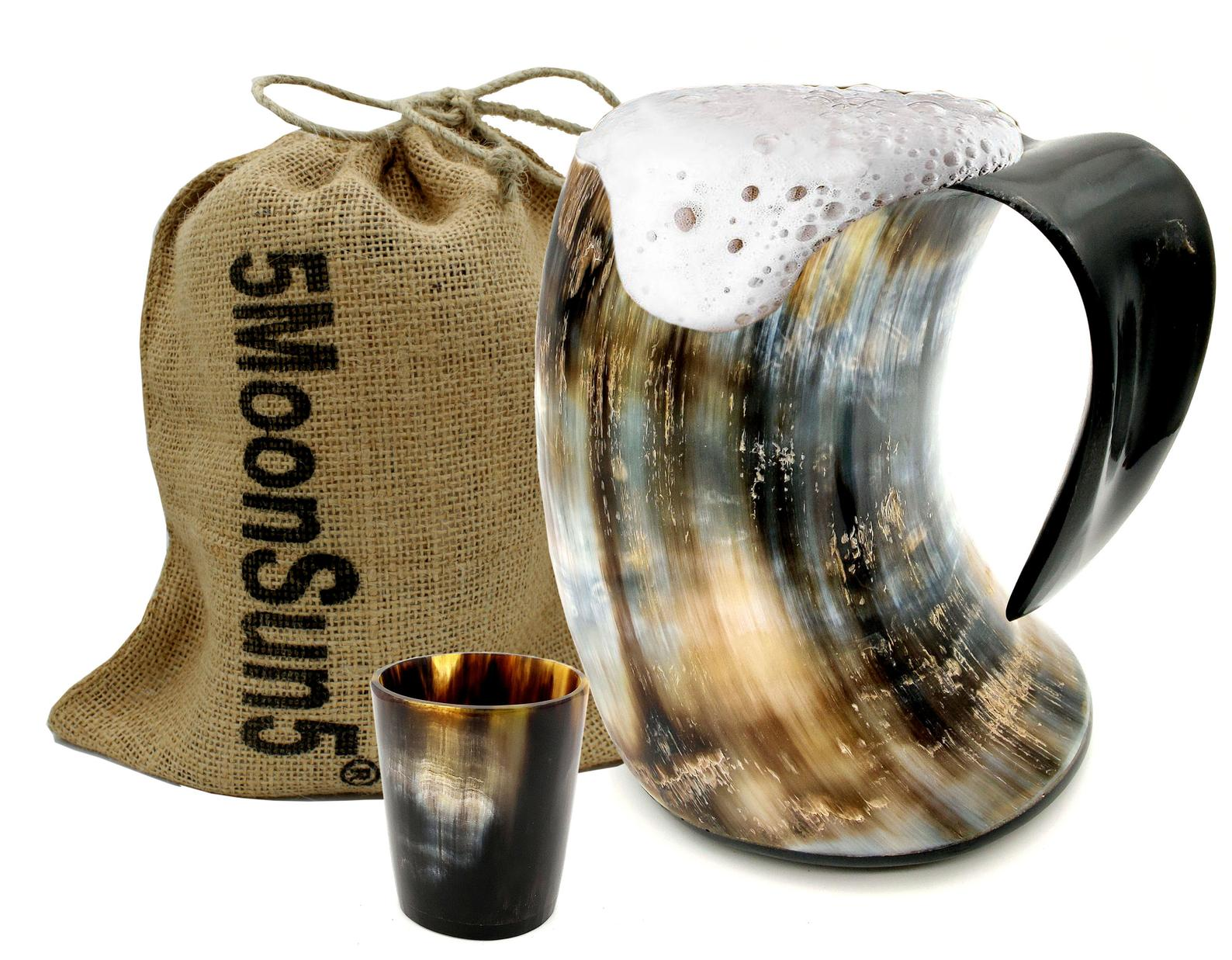 Authentic Viking Stein and Shot Glass