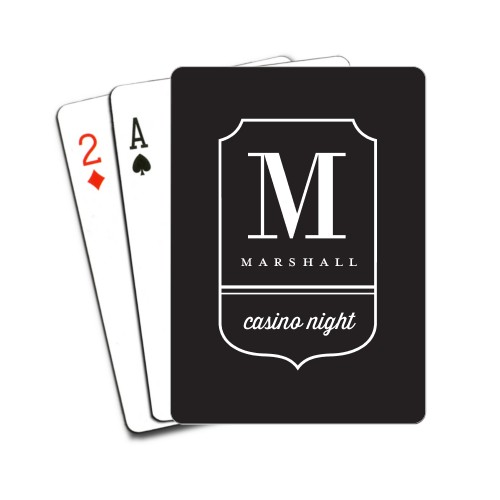 Monogrammed Playing Cards
