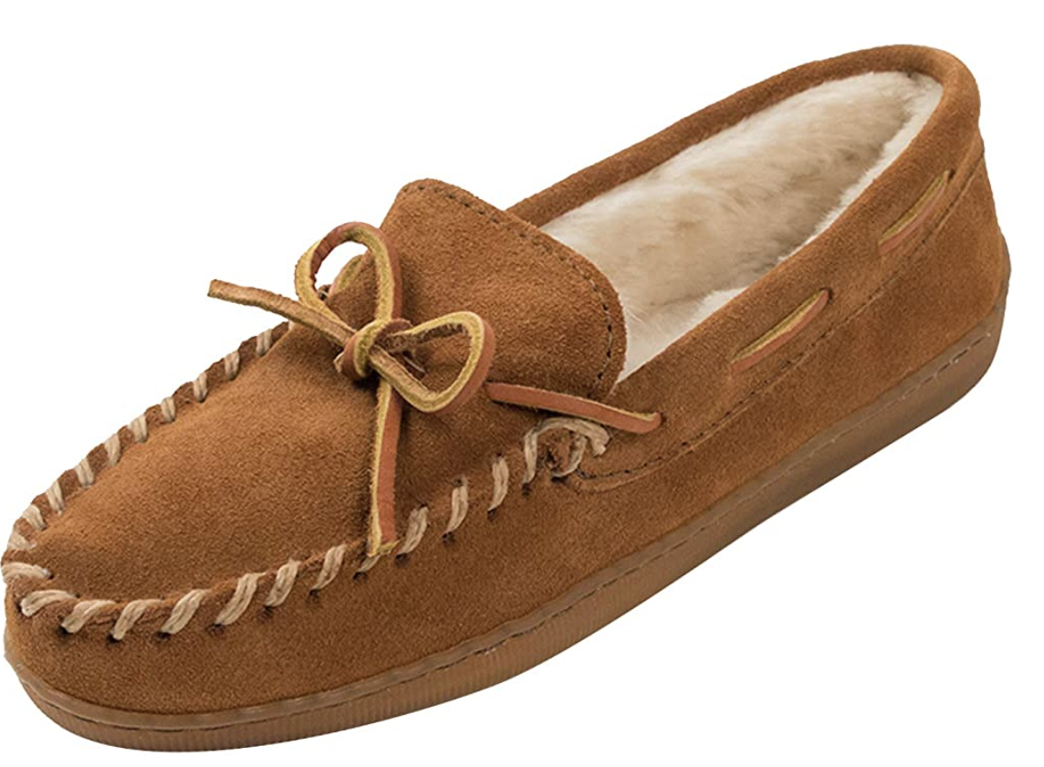 Minnetonka Men's Pile Lined Hardsole Slipper