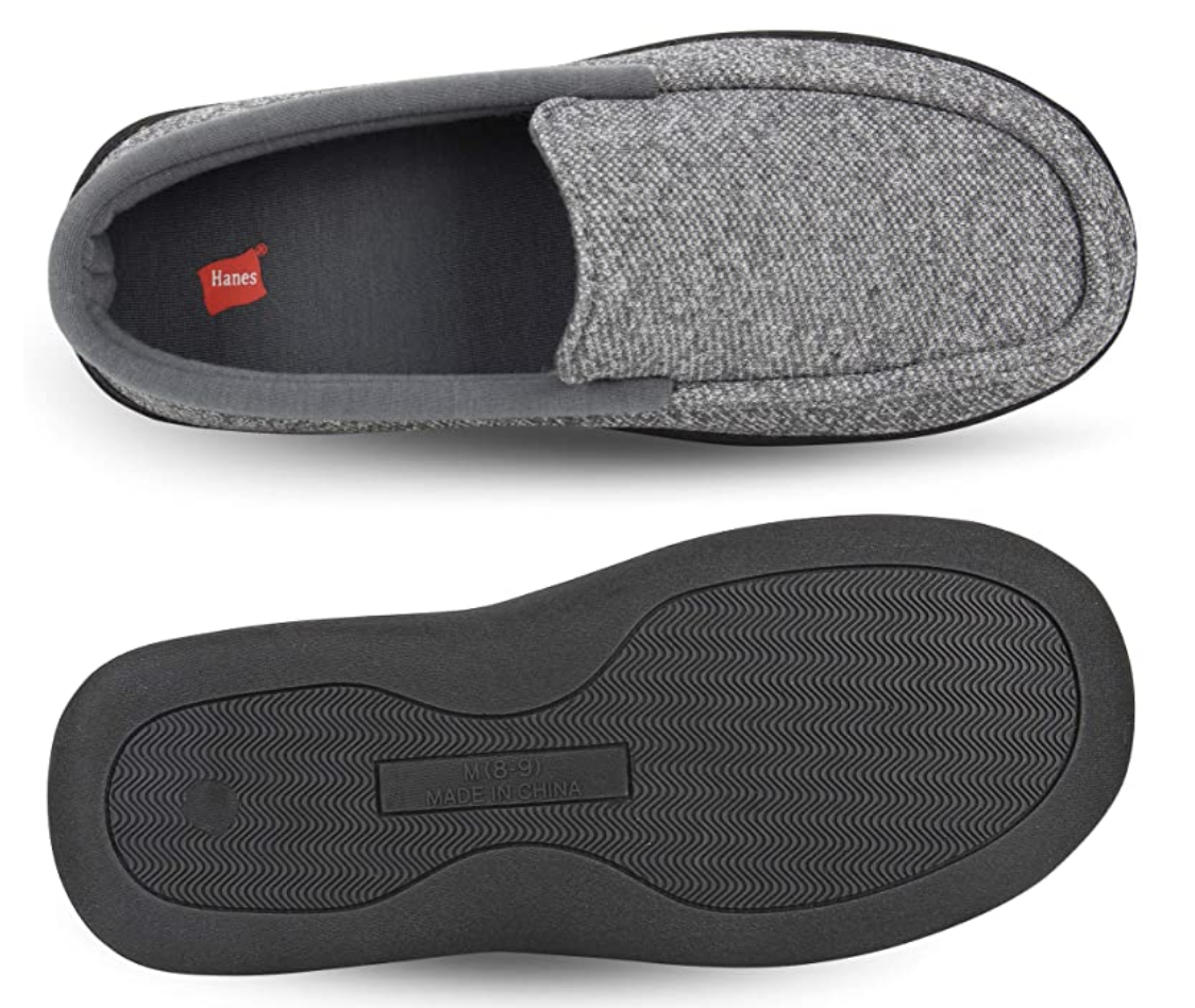 Hanes Men's Closed Back House Shoes
