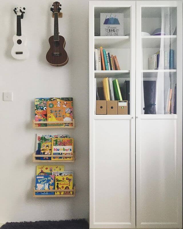 Spice rack as a book shelf