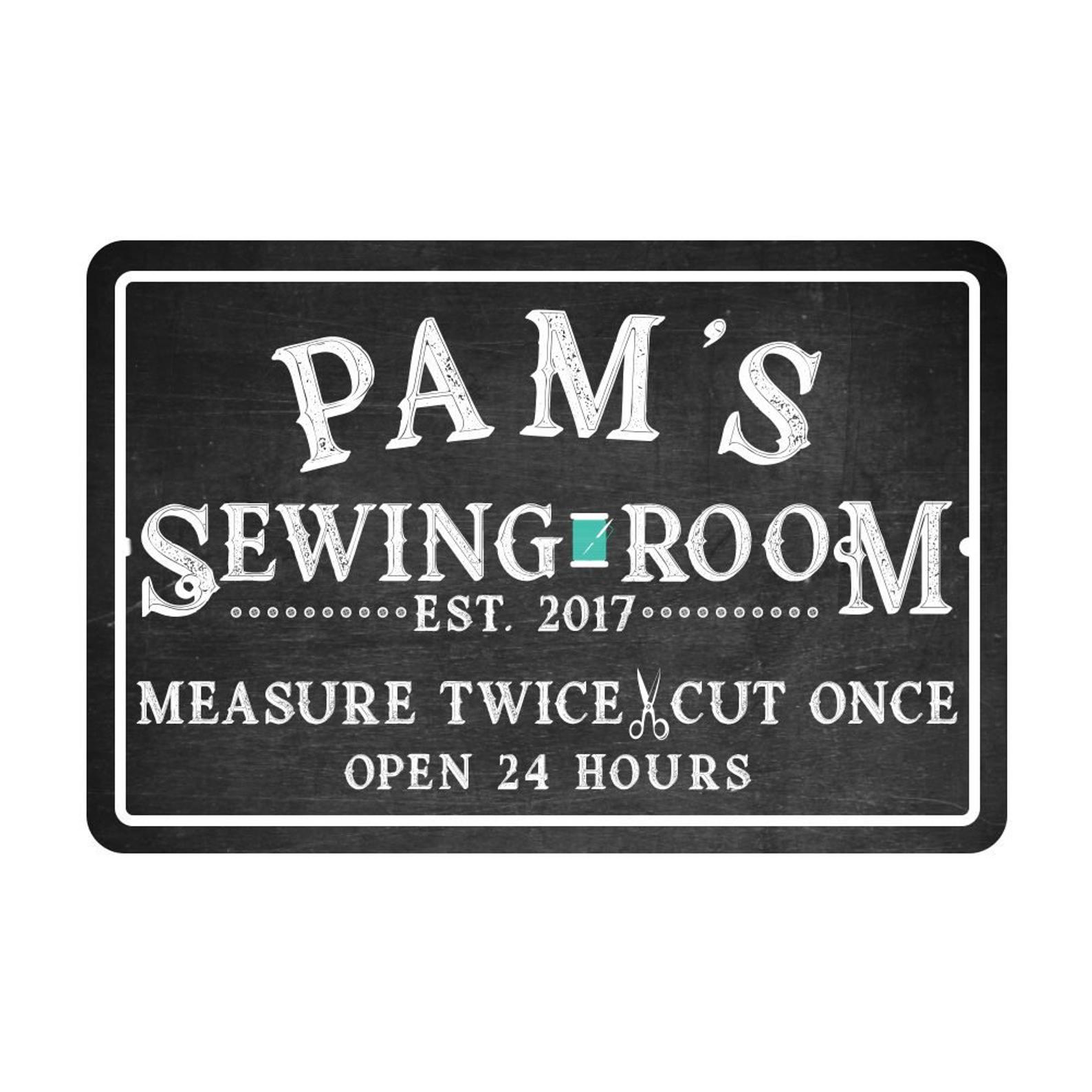 Personalized Sewing Room SIgn