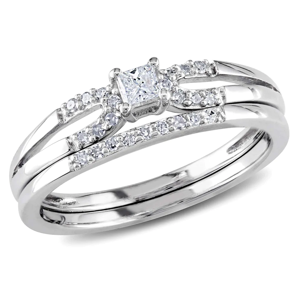 Miadora Sterling Silver Bridal Ring