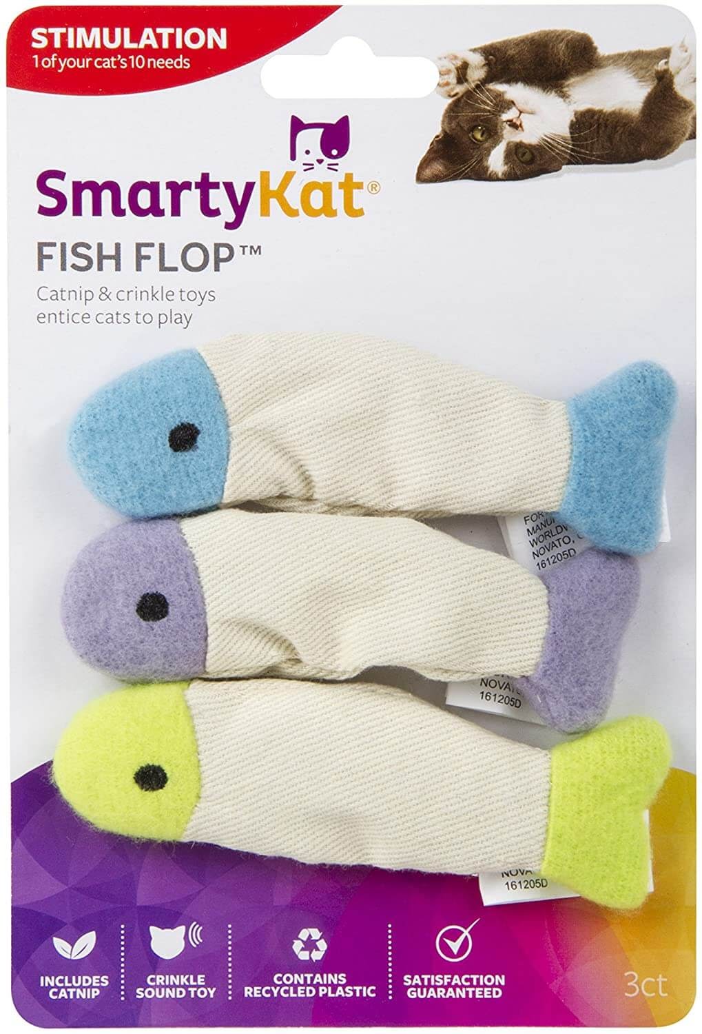 SmartyKat Fish Flop Catnip oy