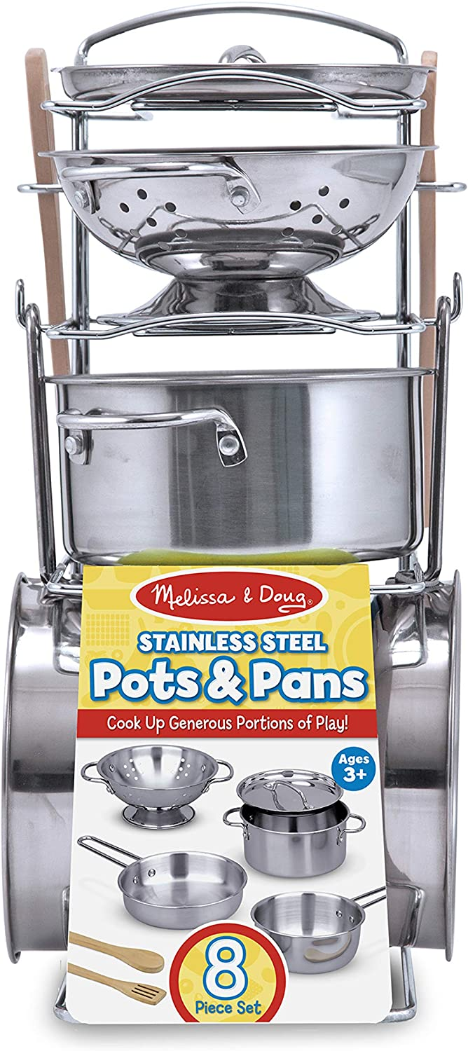 Stainless Steel Pots & Pans Playset