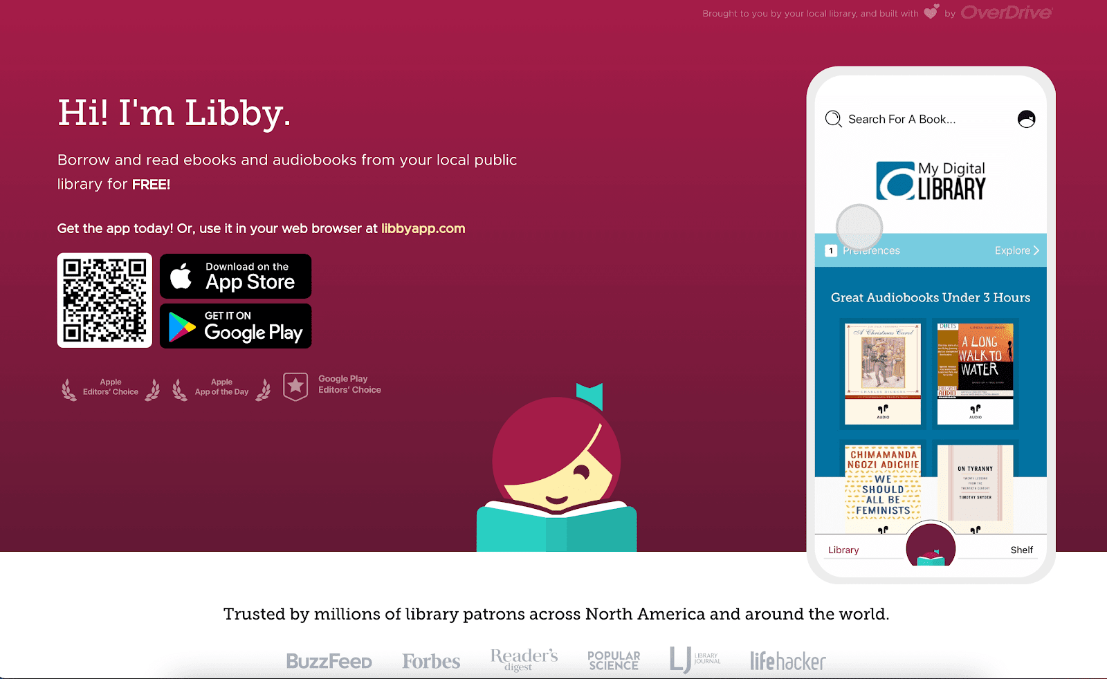 Libby by OverDrive front page
