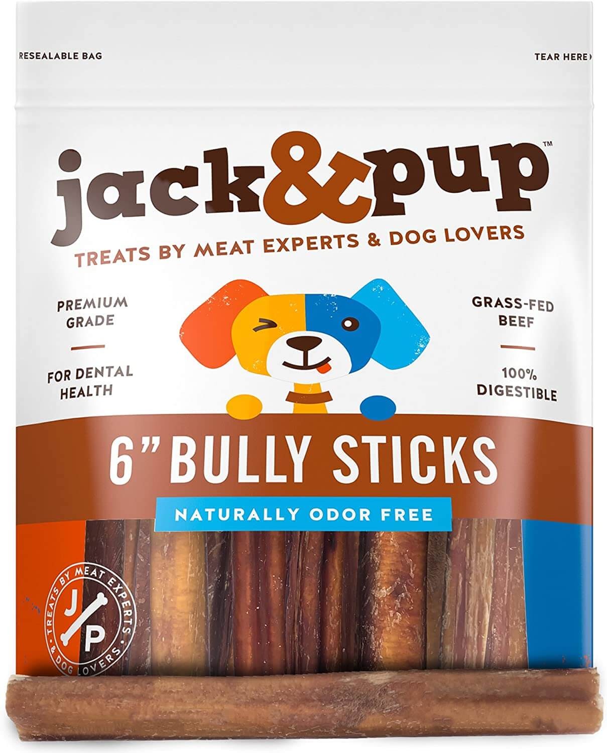 Jack & Pup 6" Bully Sticks