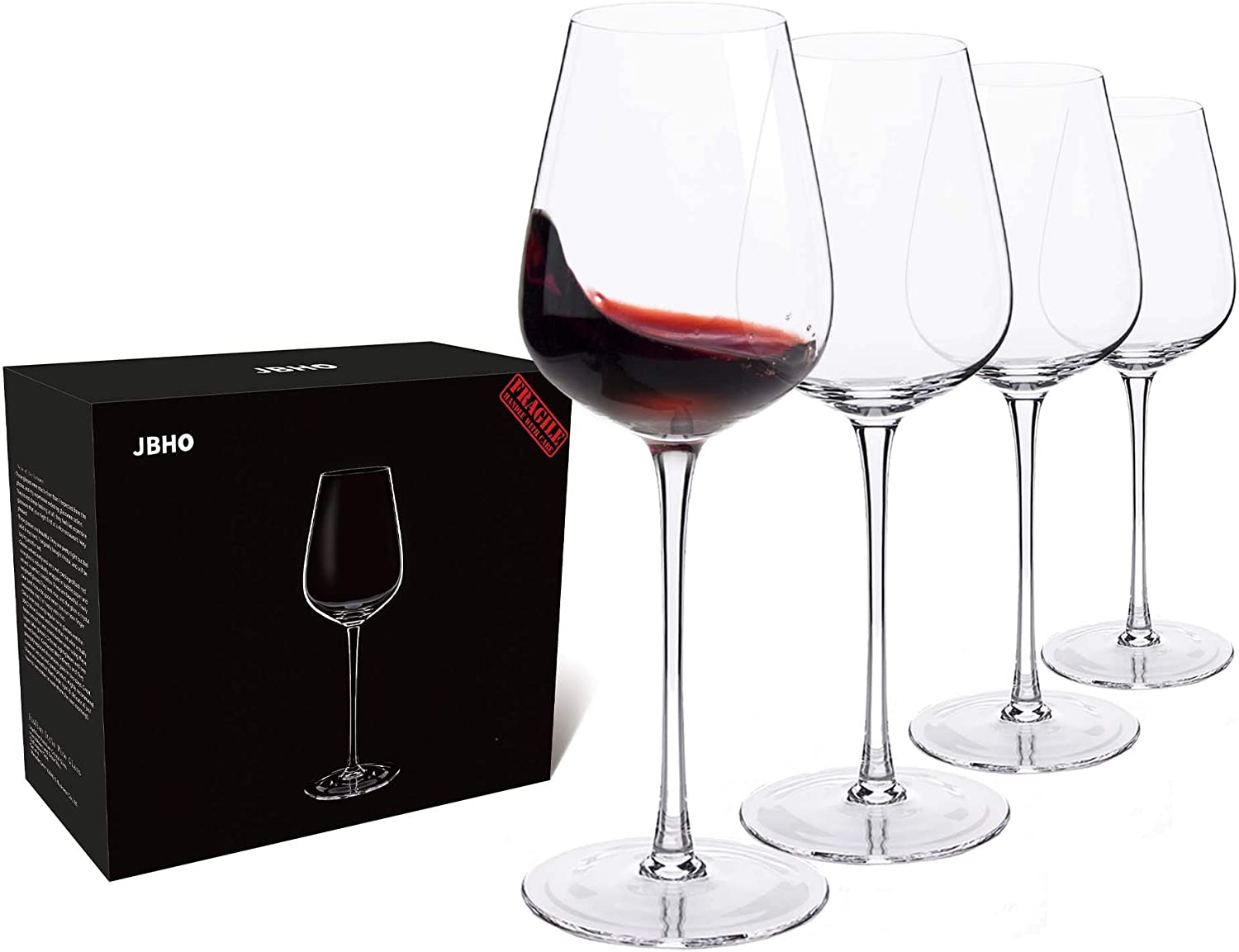 Set of 4 wine glasses for someone turning 40