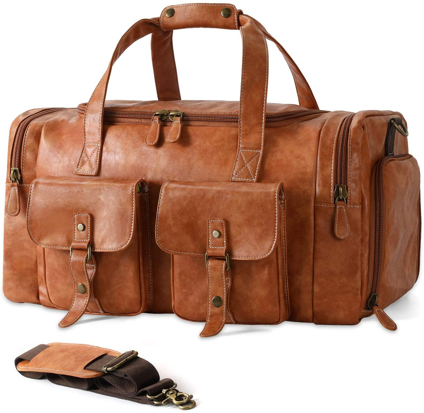 Leather Weekender Bag