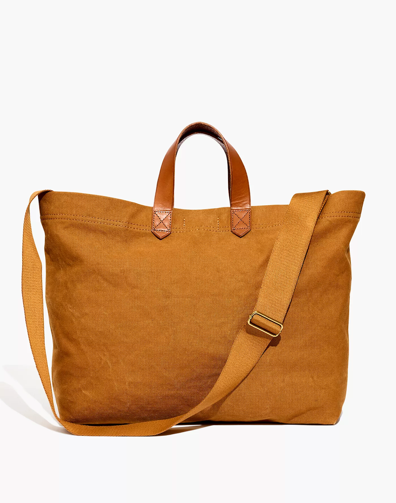 Camel colored Madewell Transport Tote