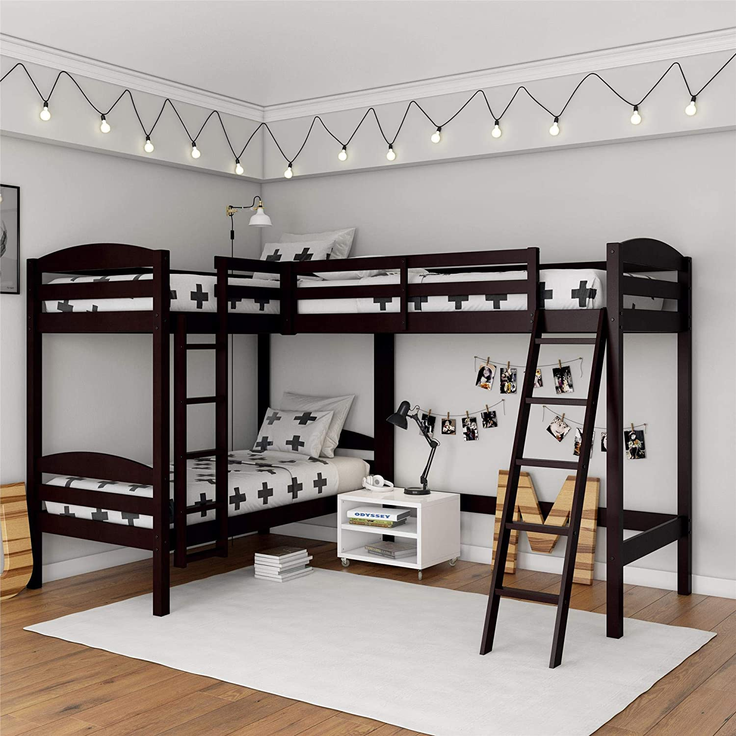 Dorel Living Clearwater Triple Bunk Beds