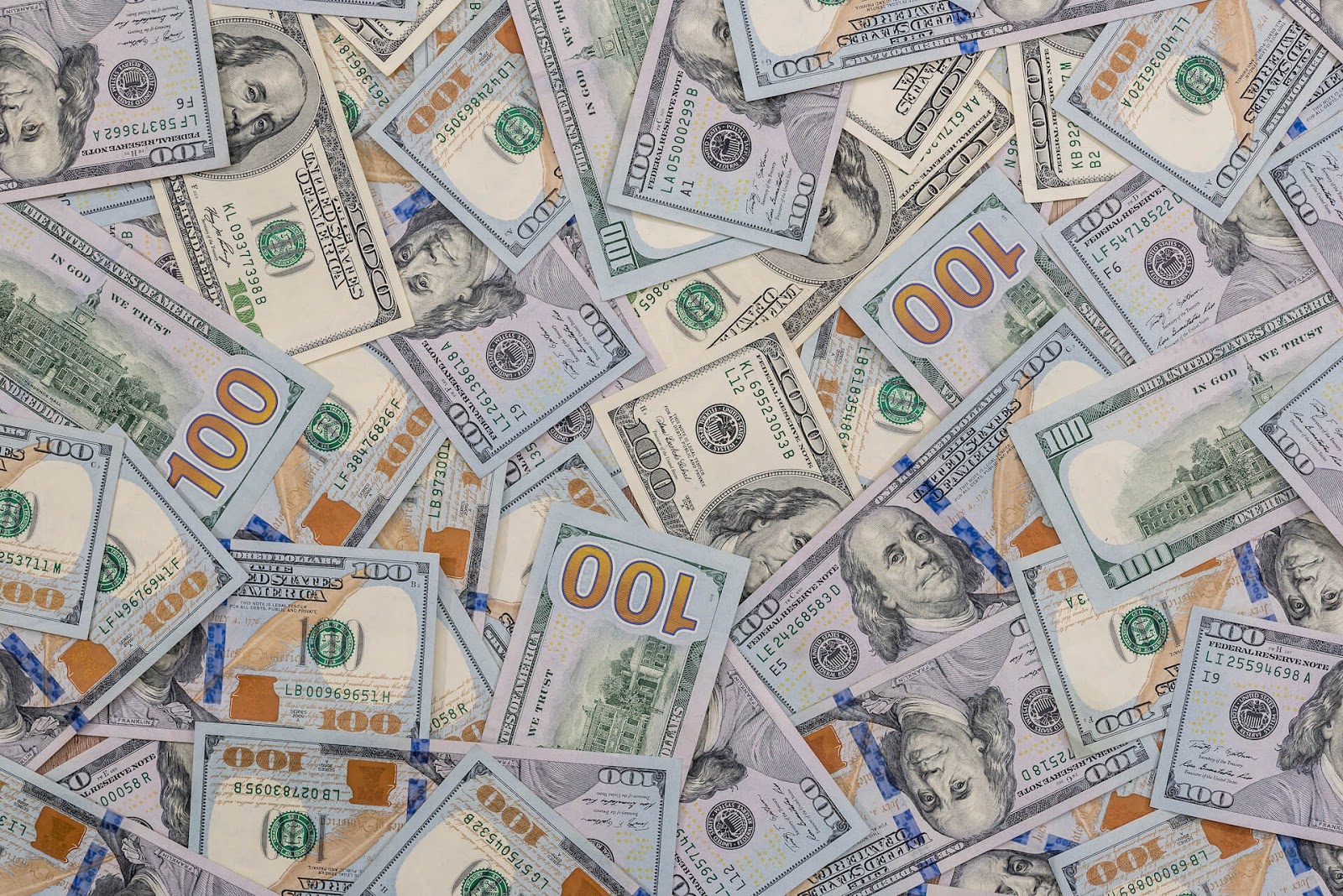 Pile of $100 bills