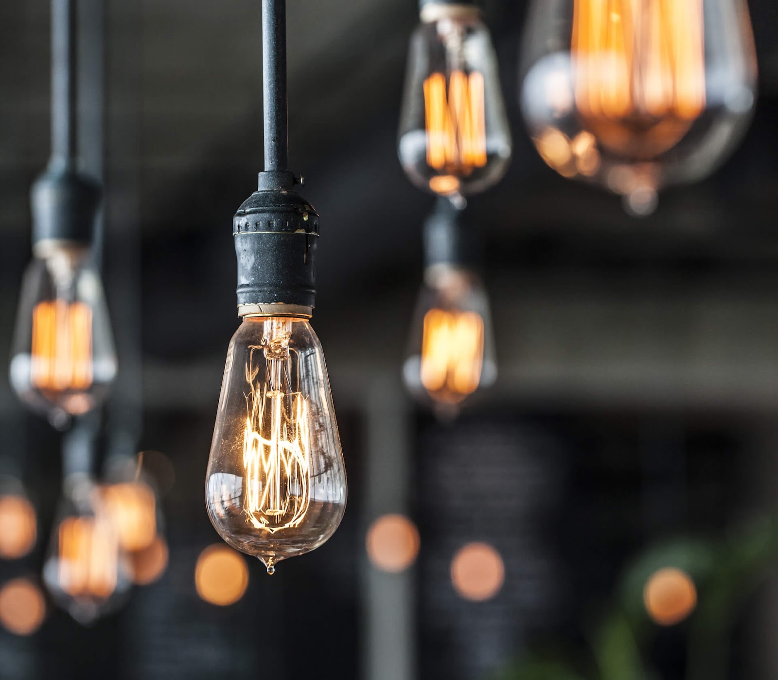 Thomas Edison style pendant lights