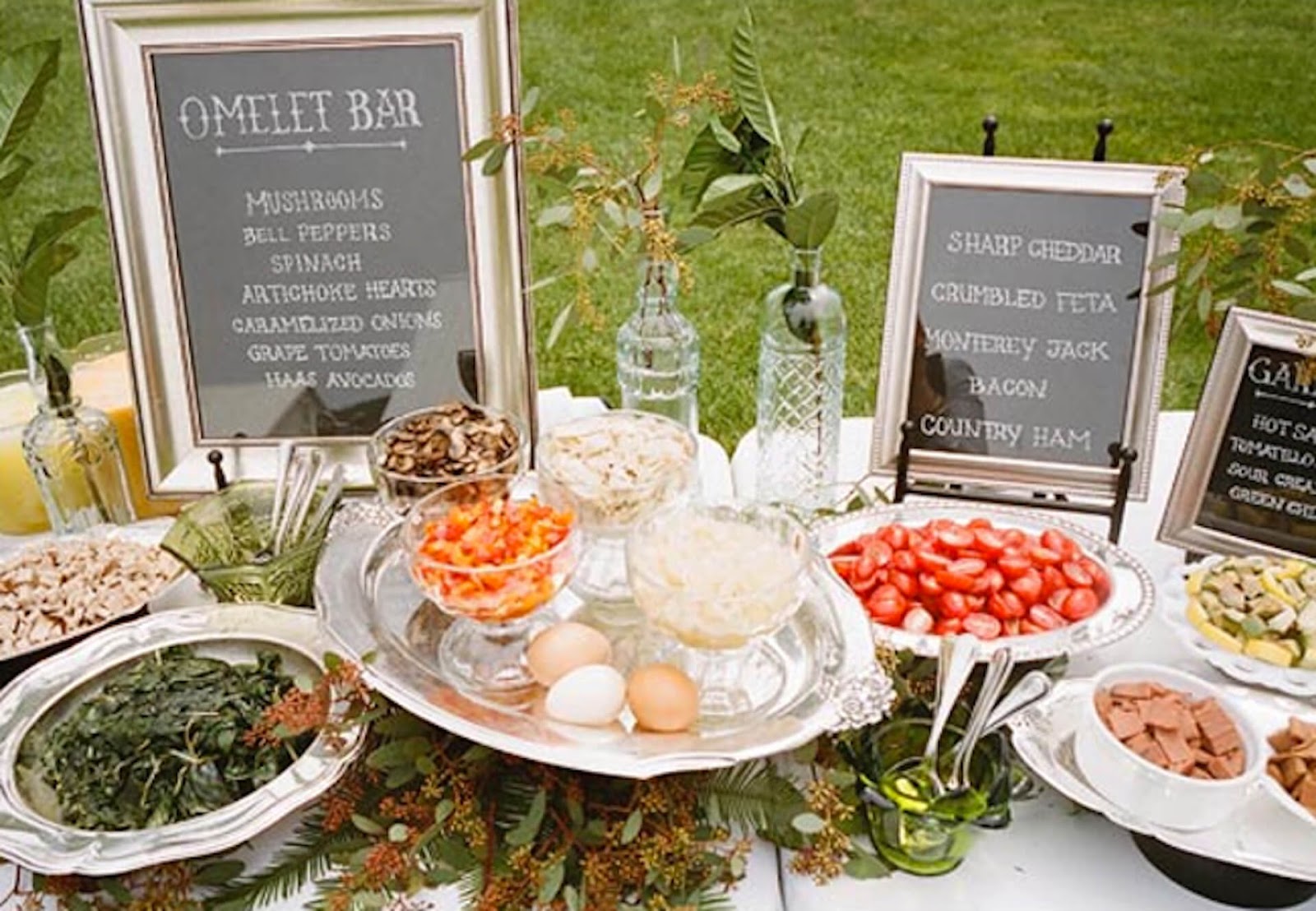 Omelet Bar at a wedding