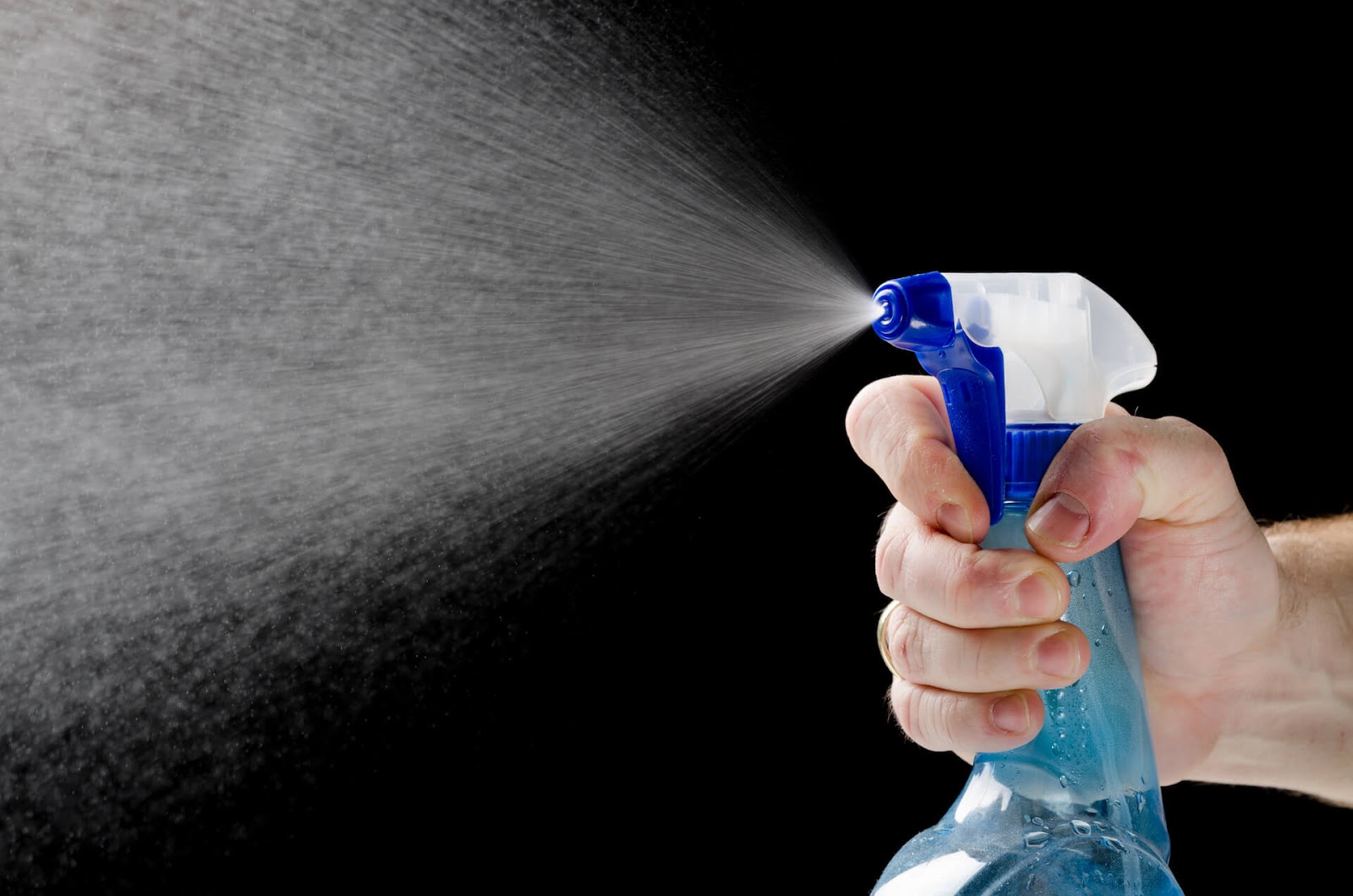 Soap and water spray bottle