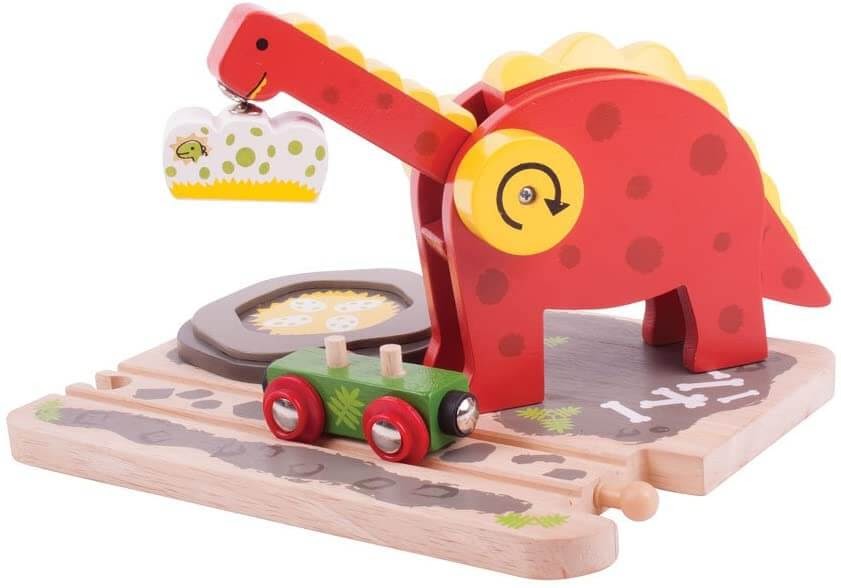 Rail Dino Crane by Bigjigs Toys