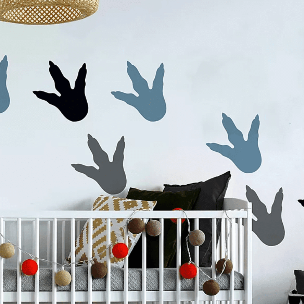 RoomMates Dino Feet Peel & Stick Wall Decals