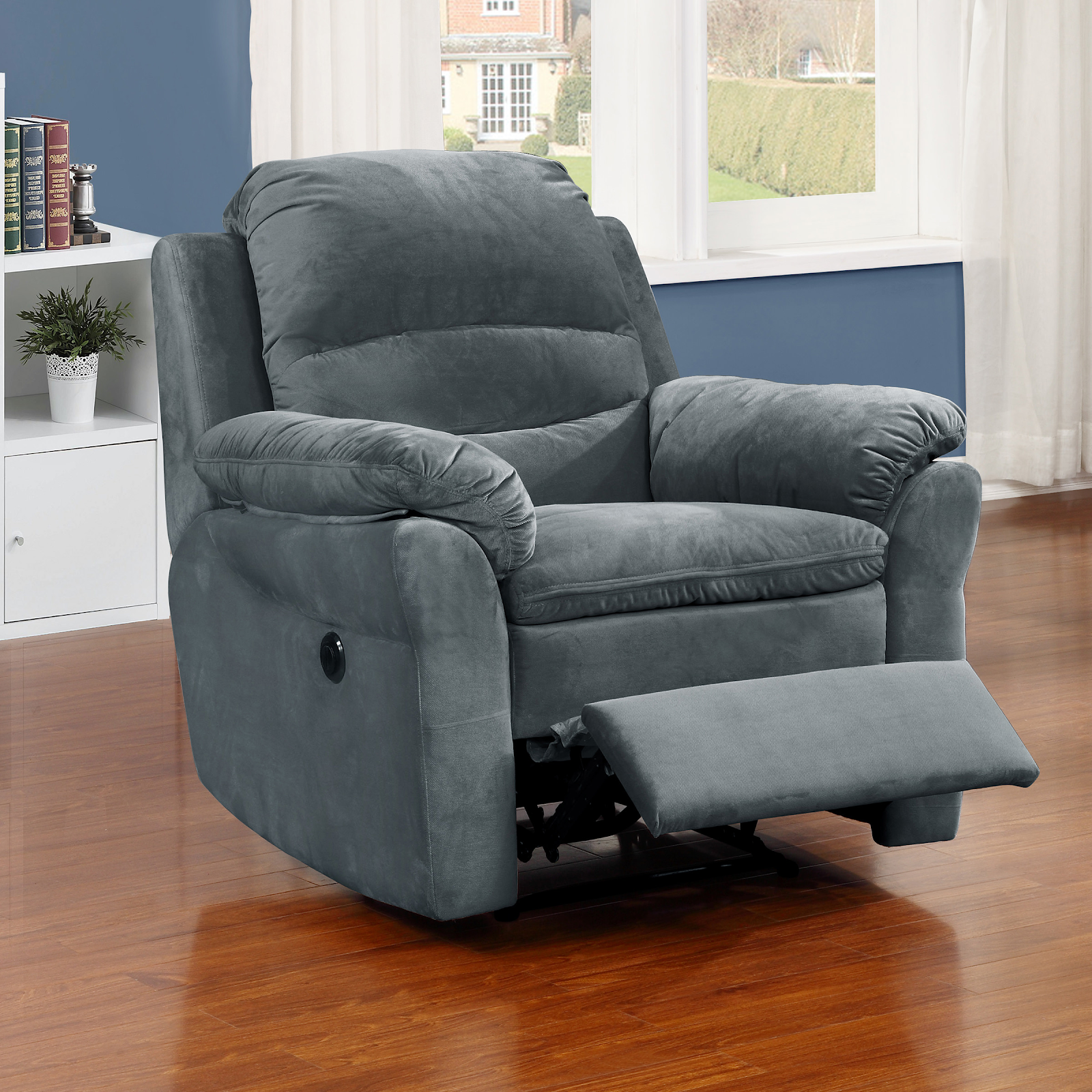 AC Pacific Felix Fabric Living Room Electric Recliner Power Chair