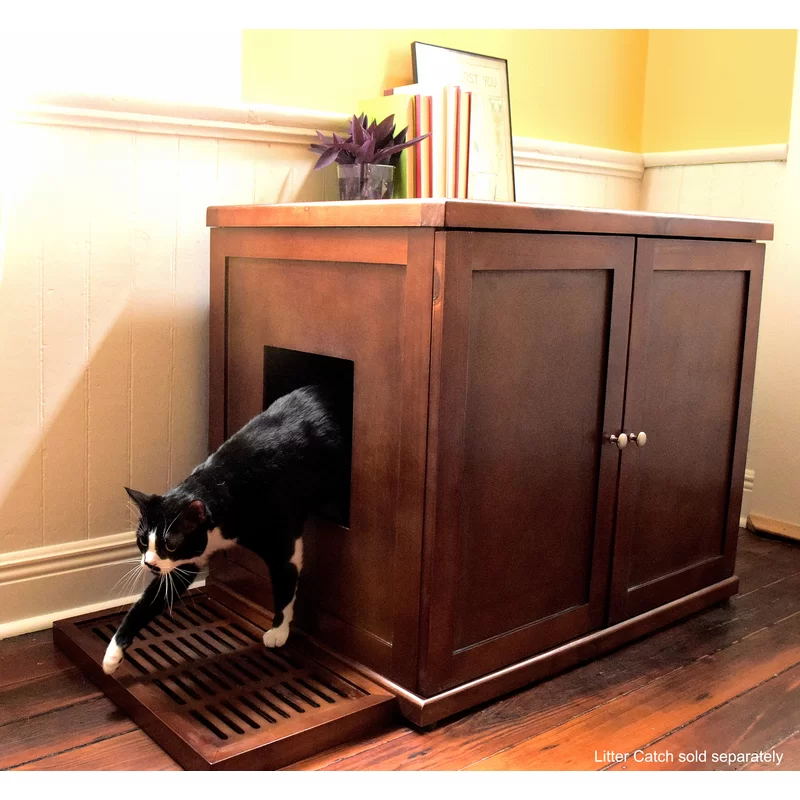 Archie & Oscar Cathey Wooden Litter Box Cabinet