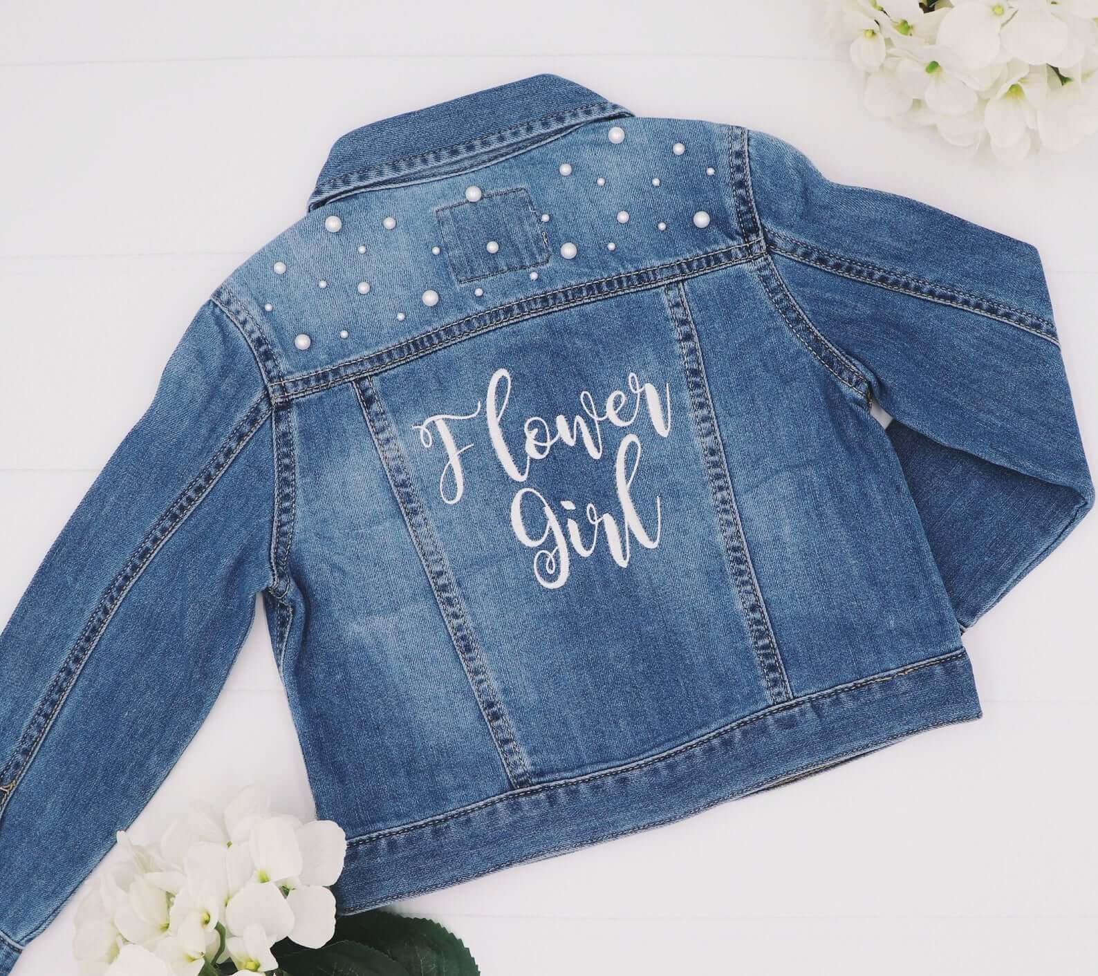 Flower Girl Denim Jacket