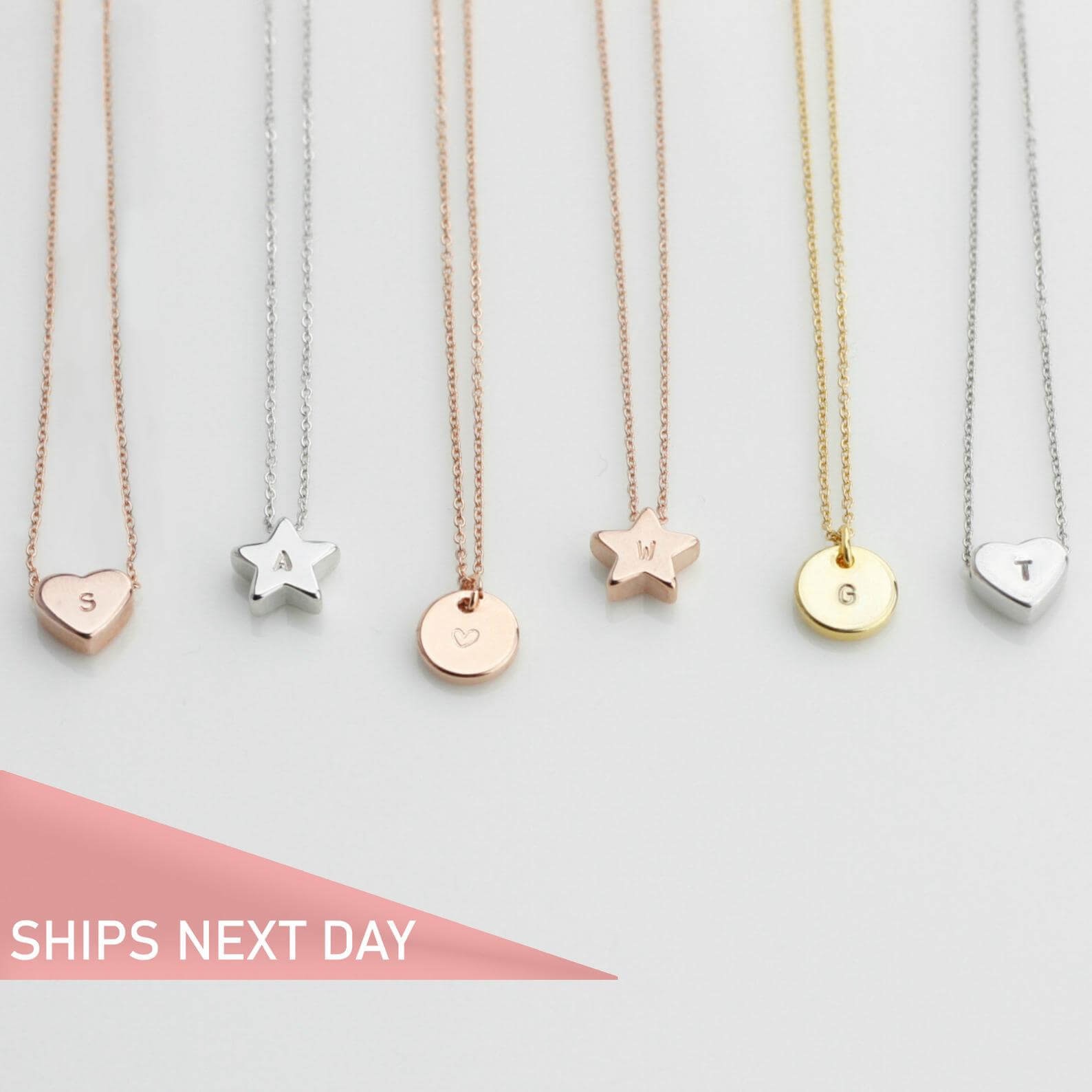 Flower Girl Initial Necklace