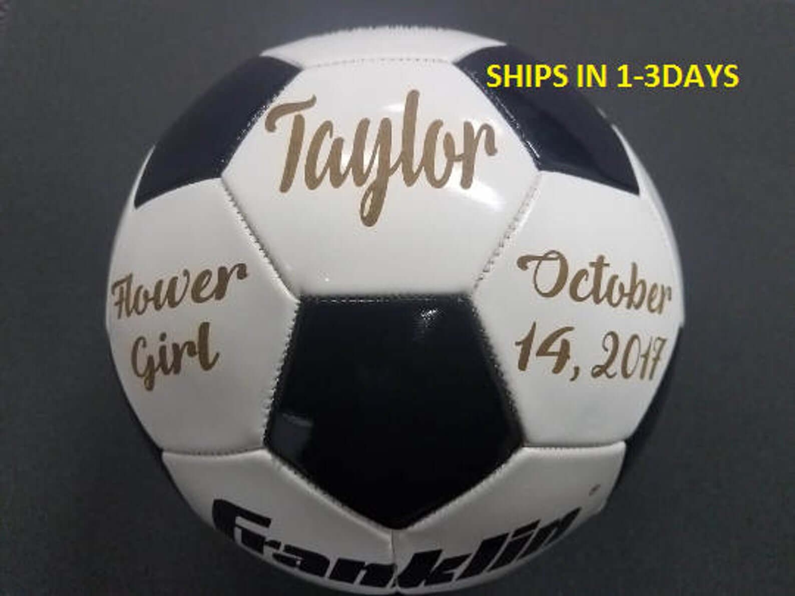 Flower Girl Soccer ball