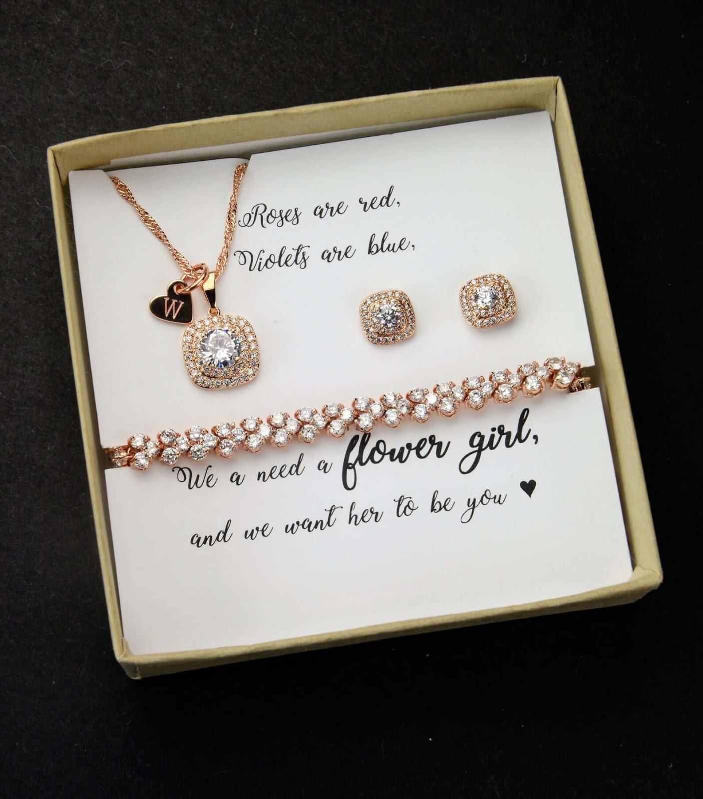 Flower Girl Proposal jewelry