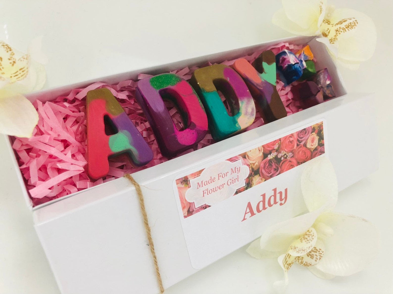 Flower Girl Crayon box