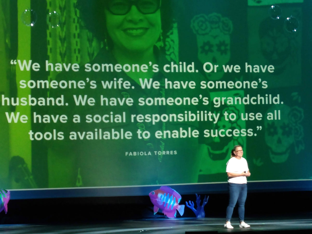 InstructureCon 2019 Keynote quote by Fabiola Torres