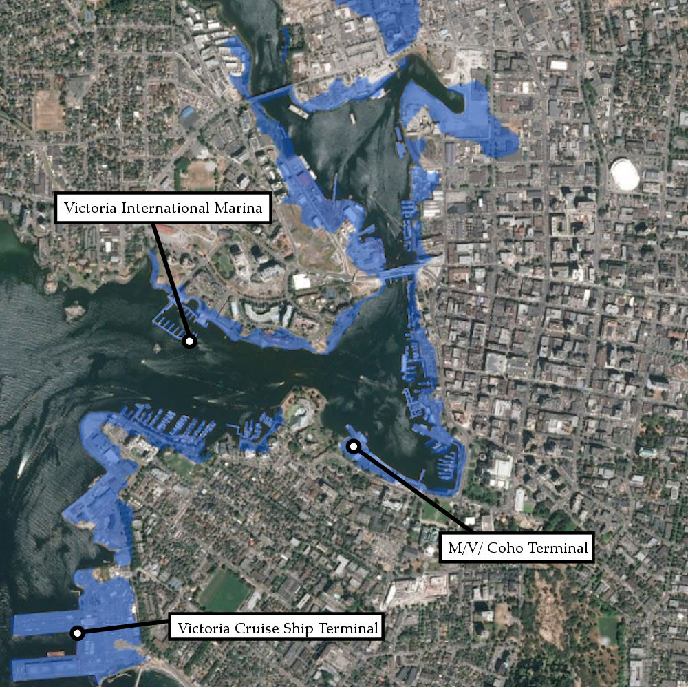 Tsunami map victoria