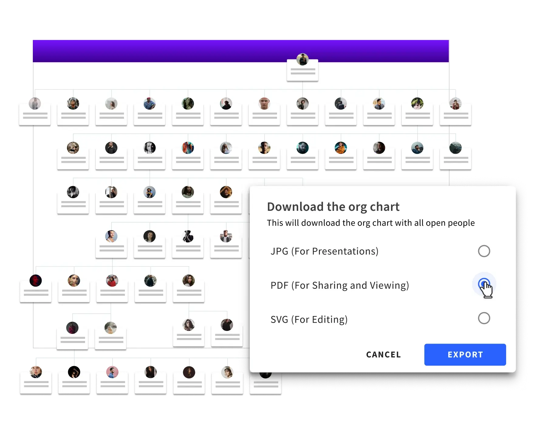 Org Charts Auto-Built With Your Data