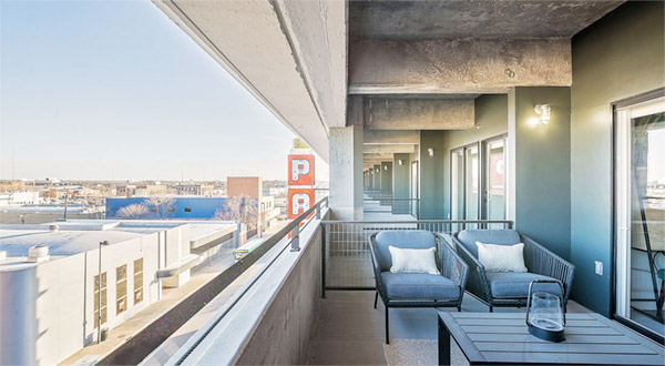 renovated broadway autopark apartment balcony