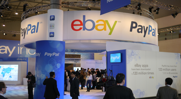 Ebay and PayPal conference exhibit with participants