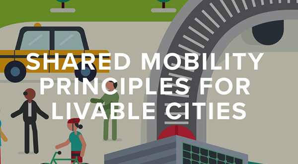 front page graphic for "Shared Mobility Principles for Livable Cities"