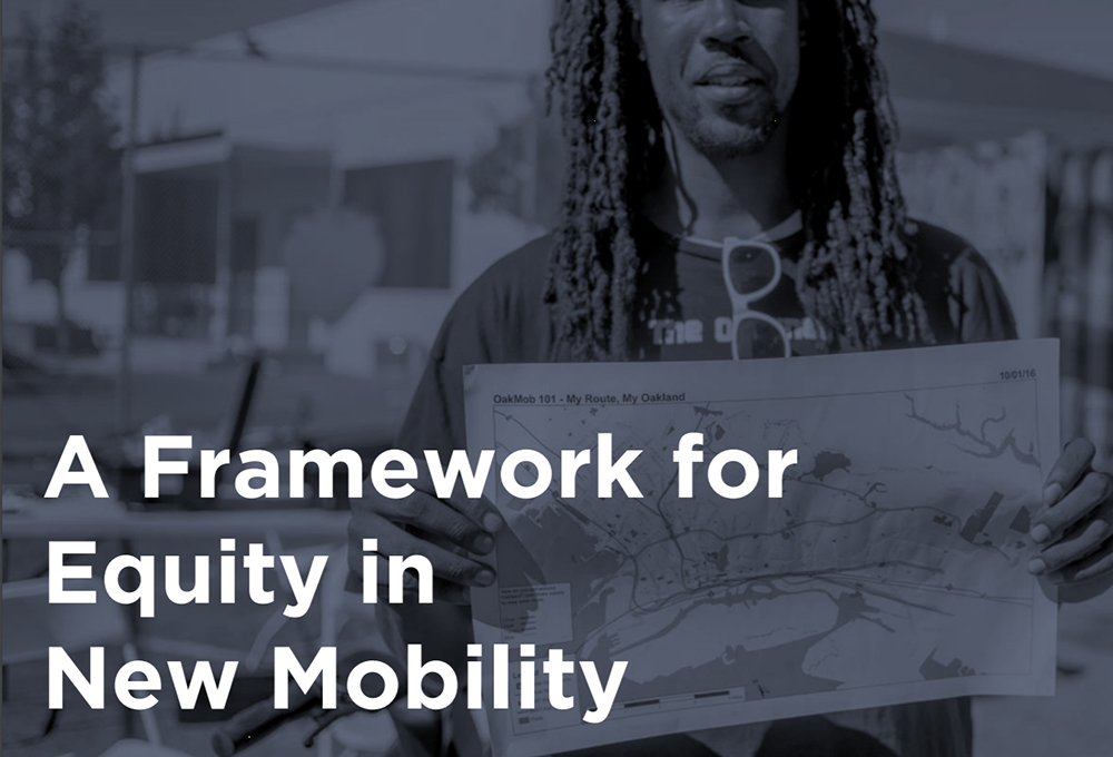 A Framework for Equity in New Mobility report cover page